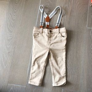 Joe Fresh • Stretch Pants with Suspenders
